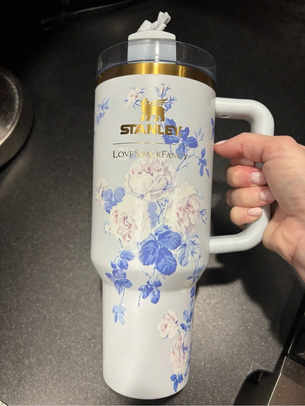 Stanley x LoveShackFancy Limited Edition 40oz Quencher Blue floral